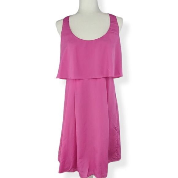 Jessica Simpson Tiered  Sleeveless Dress in Pink Size 8 - Picture 1 of 4